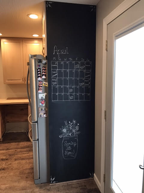 After diy chalk board paint.