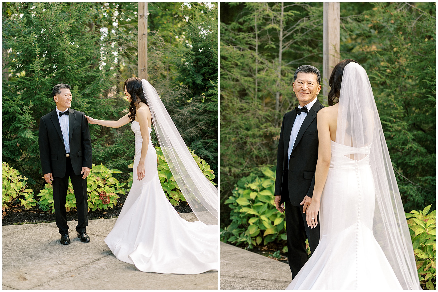 A joyful Estate at New Albany wedding featuring fall foliage, spring-inspired florals, and Esther and Peter's ceremony and reception