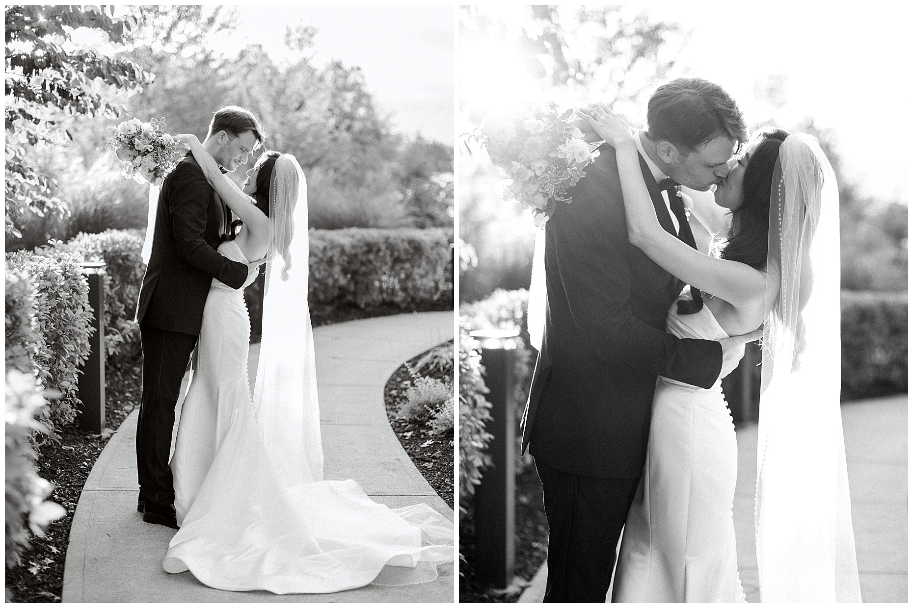 A joyful Estate at New Albany wedding featuring fall foliage, spring-inspired florals, and Esther and Peter's ceremony and reception