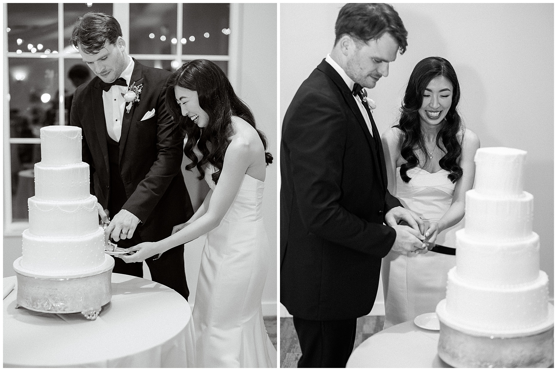 A joyful Estate at New Albany wedding featuring fall foliage, spring-inspired florals, and Esther and Peter's ceremony and reception